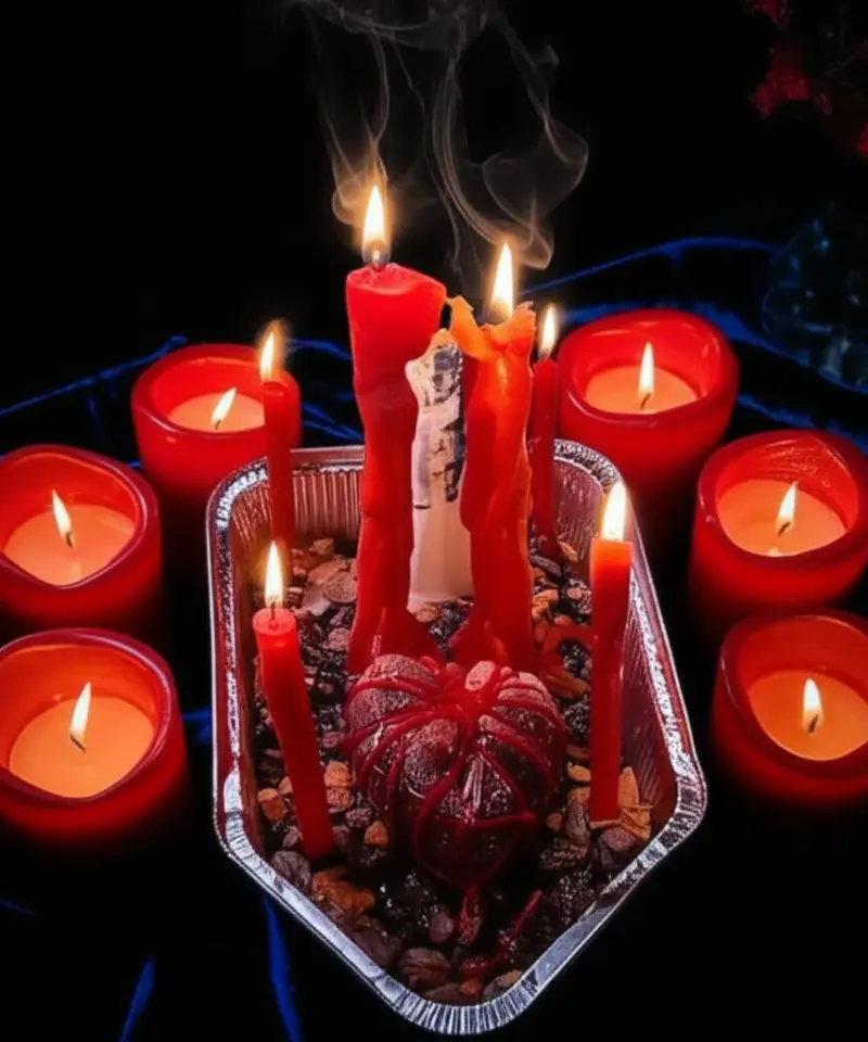 Ritual de velas rojas y corazón para amarre de amor casero